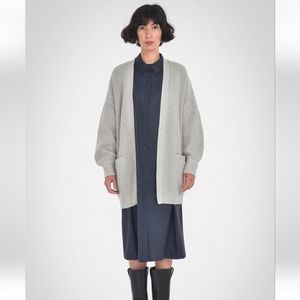 Paper Label Cotton Knit Cardigan Sweater sz S